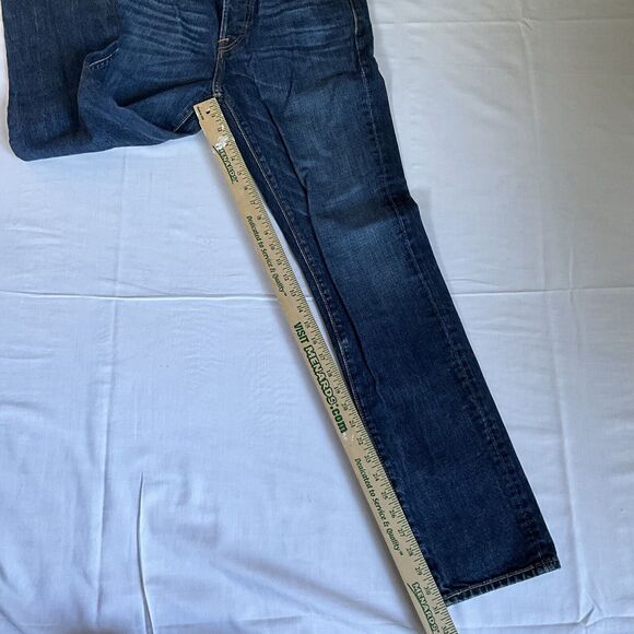 Abercrombie & Fitch Jeans Mens 29x32 Blue Denim Pants The A&F Skinny Button Fly - Picture 3 of 7